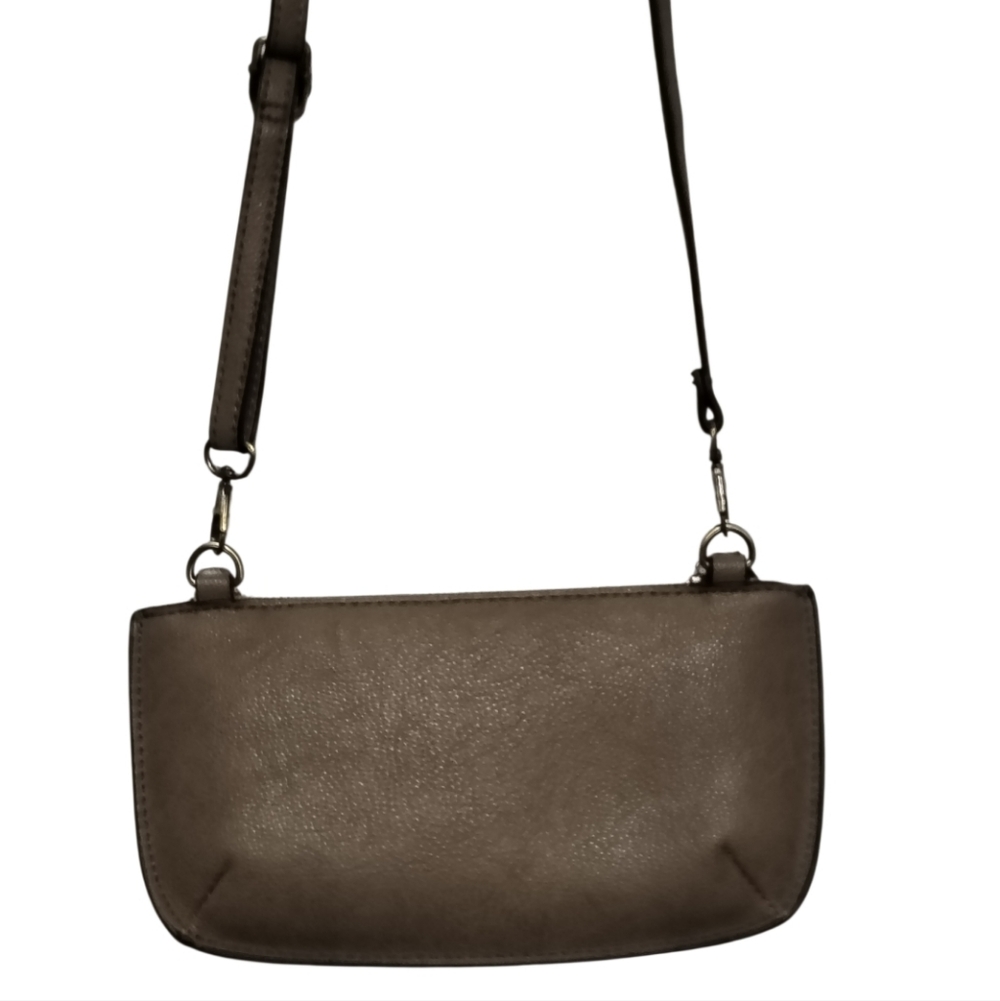 Joy Susan Adjustable Bag Clutch Wallet Crossbody Belt Bag Stone Taupe Color - Picture 5 of 9